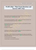 WAPS &lpar;SSgt - TSgt&rpar; Exam Questions and Answers 100&percnt; Pass