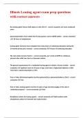 Illinois Leasing agent exam prep questions with correct answers