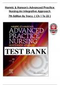  Advanced Practice Nursing &ndash; Hamric & Hanson 7th Edition &lpar;2023&rpar; &ndash; Complete Test Bank for Chapters 1&ndash;23