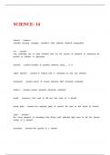 SCIENCE 14 - CHEMISTRY UNIT REVIEW 2022