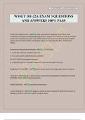 WMGT 101-22A EXAM 3 QUESTIONS AND ANSWERS 100&percnt; PASS