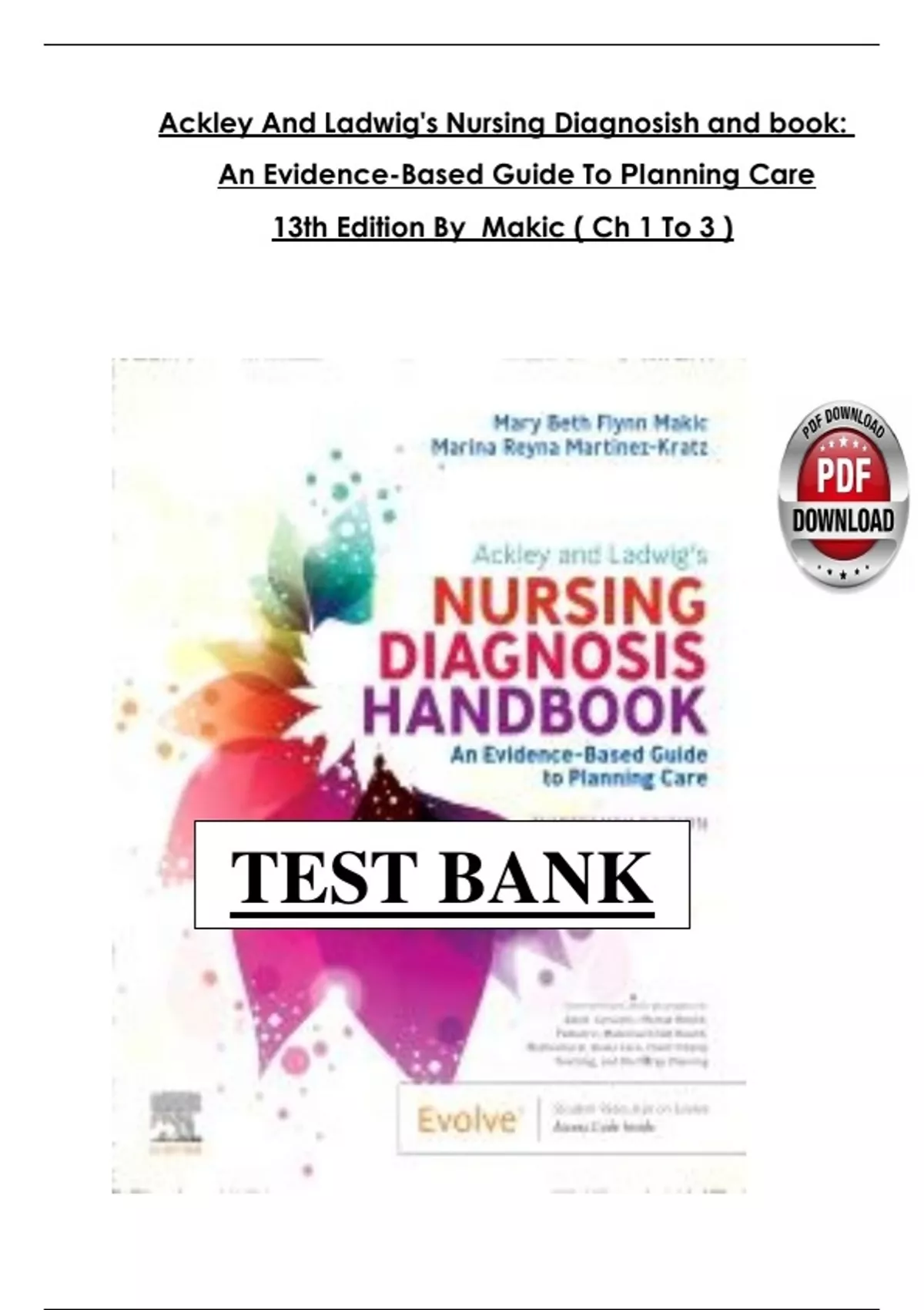 Ackley and Ladwig’s Nursing Diagnosis Handbook 13th Edition Test