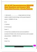 ICC U2 UST Decommissioning 2025&sol;2026  Exam Questions and Answers 100&percnt;  Guaranteed Success &vert; Already Rated A&plus; 