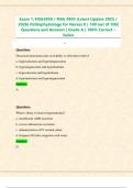 Exam 1&colon; NSG3850 &sol; NSG 3850 &lpar;Latest Update 2025 &sol; 2026&rpar; Pathophysiology for Nurses II &vert; 100 out of 100&vert; Questions and Answers &vert; Grade A &vert; 100&percnt; Correct &ndash; Galen