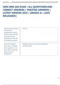 HESI BSN 266 EXAM &vert; ALL QUESTIONS AND  CORRECT ANSWERS &vert; VERIFIED ANSWERS &vert;  LATEST VERSION 2025 &vert; GRADED A&plus; &lpar;JUST  RELEASED&rpar;