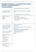 NRA INSTRUCTOR EXAM &vert; ALL QUESTIONS AND CORRECT  ANSWERS &vert; ALREADY GRADED A&plus; &vert;  VERIFIED ANSWERS