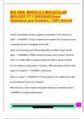 BIO 2990&colon; MODULE 2 MOLECULAR  BIOLOGY PT 1 2025&sol;2026 Exam  Questions and Answers &vert; 100&percnt; Solved
