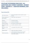 PCA PLANT PATHOGENS EXAM 2025 &vert; ALL  QUESTIONS AND CORRECT ANSWERS &vert; NEWEST  EXAM &vert; GRADED A&plus; &vert; VERIFIED ANSWERS &lpar;JUST  RELEASED&rpar;