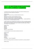 ACCT 102 MIDTERM EXAM QUESTIONS WITH 100&percnt; CORRECT ANSWERS 