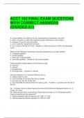 ACCT 102 FINAL EXAM QUESTIONS WITH CORRECT ANSWERS &lpar;GRADED A&plus;&rpar;