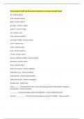 Human body in health and disease Exam Questions and Answers Already Passed 