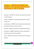 Chapter 5 - MIC205A 2025&sol;2026 Exam  Questions and Corresponding Answers  with Surety of 100&percnt; Pass Mark