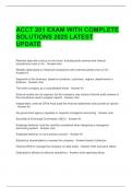 ACCT 201 EXAM WITH COMPLETE SOLUTIONS 2025 LATEST UPDATE 