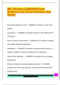 MIC 319 Exam 4 2025&sol;2026 Exam  Questions and Correct Answers &vert; New  Update 