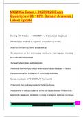 MIC205A Exam 4 2025&sol;2026 Exam  Questions with 100&percnt; Correct Answers &vert;  Latest Update