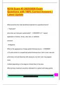 N316 Exam &num;3 2025&sol;2026 Exam  Questions with 100&percnt; Correct Answers &vert;  Latest Update 