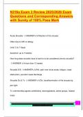 N316a Exam 3 Review 2025&sol;2026 Exam  Questions and Corresponding Answers  with Surety of 100&percnt; Pass Mark