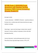 N316B Exam 2 2025&sol;2026 Exam  Questions with Detailed Verified  Answers &lpar;100&percnt; Correct Answers&rpar; &vert;  Already Graded A&plus;