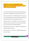 N3280 Final Exam 2025&sol;2026 Exam  Questions and Detailed Answers &vert; Get it  100&percnt; Correct Answers 