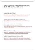 Kaiser Permanente EKG Technician Exam Study  Guide 2025 Question and Answers