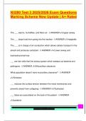 N3280 Test 3 2025&sol;2026 Exam Questions  Marking Scheme New Update &vert; A&plus; Rated