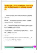 N3280 Unit 4 2025&sol;2026 Exam Questions  and Verified Answers &vert; Already Graded  A&plus; 