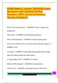 N3280 Week 6 Content 2025&sol;2026 Exam  Questions with Detailed Verified  Answers &lpar;100&percnt; Correct Answers&rpar; &vert;  Already Graded A&plus; 