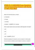 ST220 Ch 10 2025&sol;2026 Exam Questions  and Corresponding Answers with Surety  of 100&percnt; Pass Mark 