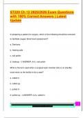 ST220 Ch 12 2025&sol;2026 Exam Questions  with 100&percnt; Correct Answers &vert; Latest  Update