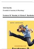 Test Bank for Essentials of Anatomy & Physiology&comma; 8th Edition &lpar;Martini0&comma; ISBN&colon; 9780321505897&rpar; All Chapters &vert; Graded A&plus;