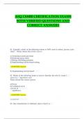 ASQ CSSBB CERTIFICATION EXAMS WITH VERIFIED QUESTIONS AND CORRECT ANSWERS