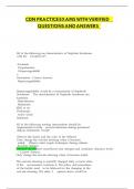 CDN PRACTICE EXAMS WITH VERIFIED QUESTIONS AND ANSWERS