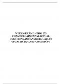   WEEK 6 EXAM 3 - BIOS 255 CHAMBERLAIN EXAM ACTUAL QUESTIONS AND ANSWERS LATEST UPDATED 2024&sol;2025 &lpar;GRADED A&plus;&rpar;