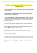 Breast Cancer &ndash; HESI Exam Questions with Correct Answers 100&percnt; Verified&vert;  Guaranteed Success 