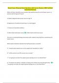 Breast Cancer &lpar;Pearson&rpar; Exam Questions with Correct Answers 100&percnt; Verified&vert;  Guaranteed Success 