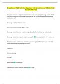 Breast Cancer NCLEX Style Exam Questions with Correct Answers 100&percnt; Verified&vert;  Guaranteed Success 