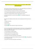 NCLEX Breast Cancer Exam Questions with Correct Answers 100&percnt; Verified&vert;  Guaranteed Success
