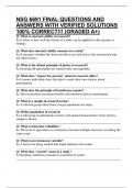 NSG 6691 FINAL QUESTIONS AND ANSWERS WITH VERIFIED SOLUTIONS 100&percnt; CORRECT&excl;&excl;&excl; &lpar;GRADED A&plus;&rpar;