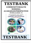 TEST BANK FOR&colon; Community Health Nursing&colon; A Canadian Perspective 5th Edition by Lynnette Leeseberg Stamler PhD Latest Version&period;