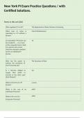New York PI Exam Practice Questions &sol; with Certified Solutions&period;