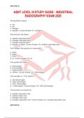 ASNT LEVEL III STUDY GUIDE - INDUSTRIAL RADIOGRAPHY EXAM 2025