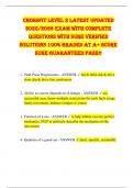 Crossfit LeveL 2 LAtest UPDAteD 2025&sol;2026 exAm WitH ComPLete  QUestions WitH sUre verifieD soLUtions 100&percnt; GrADeD At A&plus; sCore sUre GUArAnteeD PAss&excl;&excl; 