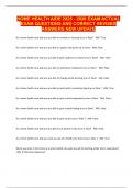 HOME HEALTH AIDE 2025 - 2026 EXAM ACTUAL EXAM QUESTIONS AND CORRECT REVISED ANSWERS NEW UPDATE