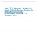 PAEA EOC & Summative Practice Latest  Update 2025 With Complete Questions And  Verified Answers&lpar;verified by  experts&rpar;&vert;Already Graded A&plus;&vert;100&percnt;  Guarantee Pass&excl;&excl;&excl; 