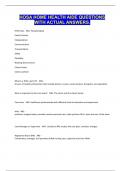 HOSA HOME HEALTH AIDE QUESTIONS WITH ACTUAL ANSWERS&period;