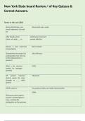 New York State board Review &sol; of Key Quizzes & Correct Answers&period;
