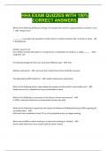 HHA EXAM QUIZZES WITH 100&percnt; CORRECT ANSWERS&period;