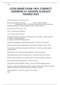 CCDS IBHRE EXAM 100&percnt; CORRECT ANSWERS A&plus; GRADED ALREADY PASSED 2025