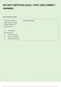 NYS EMT CERTIFYING EXAM &sol; WITH 100&percnt; CORRECT ANSWERS&period;