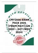 CMY2606 EXAM PACK 2025 &lpar;QUESTIONS AND ANSWERS&rpar;